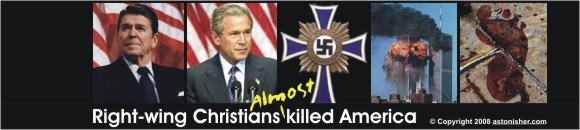 "Right-wing Christians killed America." - Bruce Brown
