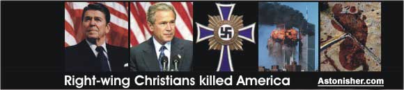 "Right-wing Christians killed America." - Bruce Brown