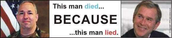 "This man died because this man lied." - Bruce Brown