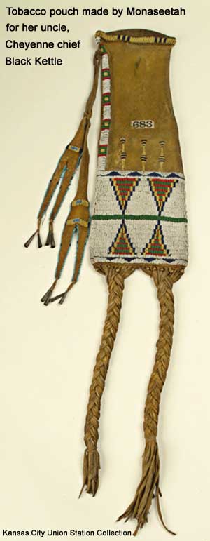 Tobacco pouch made by Monasetah before 1869 for her uncle, Black Kettle