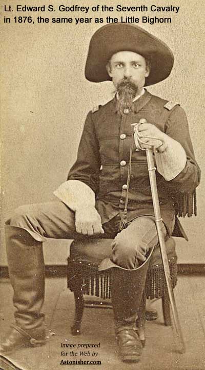 Lt. Edward S. Godfrey by D.F. Barry in 1876, the same year as the Battle of the Little Bighorn