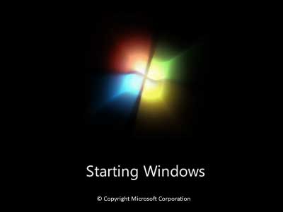 Startup splash screen for Windows 7