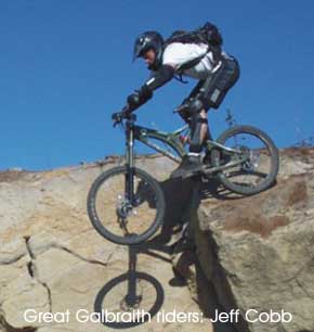 Great Galbraith Mt. Riders: Jeff Cobb at Sandy Stone on Wonderland