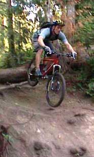 Brian on the Big Heave on Bob's Trail on Galbraith Mt.