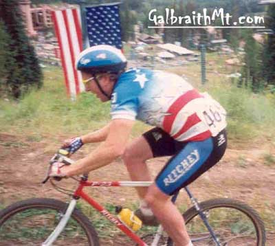 Jim "Sully" Sullivan at the First Mountain BIke World Championship in Durango, CO