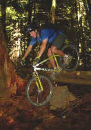 Jason Ploskuniak on the Ramp Drop on Mas Pollo on Galbraith Mt.
