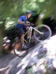 Jason Ploskuniak on the Little Rock on Cedar Dust on Galbraith Mt.