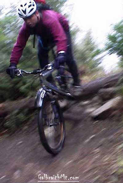 Mark Belles on Bob's Trail on Galbraith Mt. in Bellingham, WA