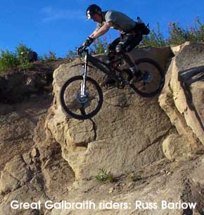 Great Galbraith Mt. Riders: Russ Barlow at Sandy Stone by Mongo