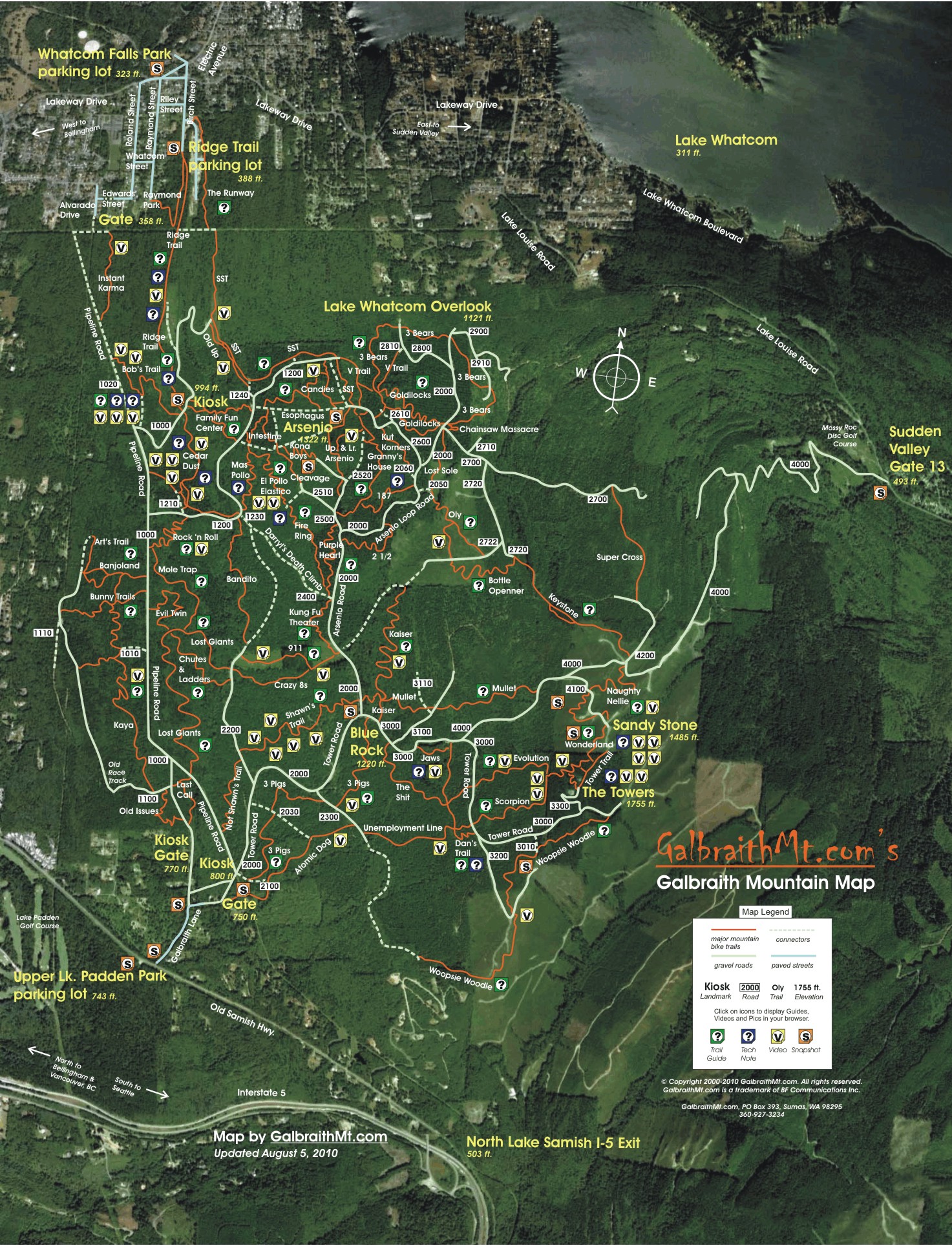 GalbraithMt.com Map #2 for Smartphone