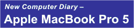 Apple MacBook Pro 5 Diary 
