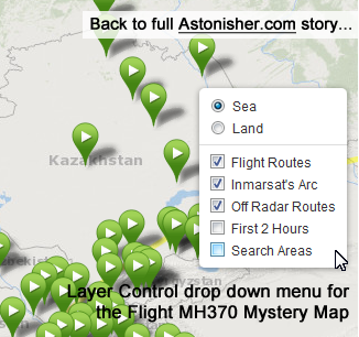 Flight MH370 Mystery Map layer control thumbnail
