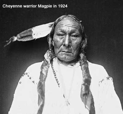 Cheyenne warrior Magpie in 1924