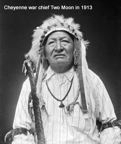 Cheyenne war chief Two Moon in 1913
