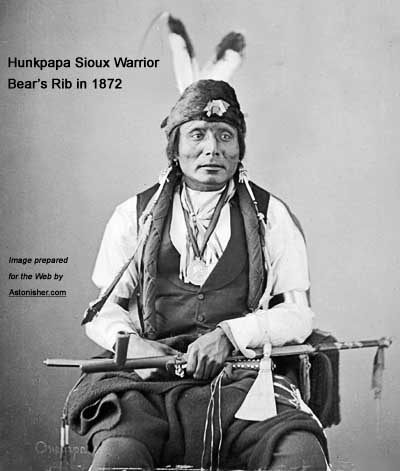 Sioux war chief Bear's Ribs in 1872