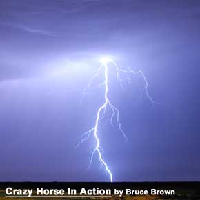 "Crazy Horse In Action" by Bruce Brown on Astonisher.com