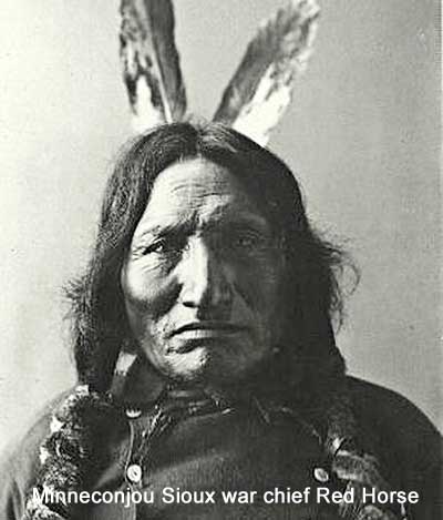 Minneconjou Sioux war chief Red Horse