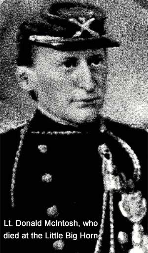 Lt. Donald McIntish, who was killed at the Battle of the Little Big Horn