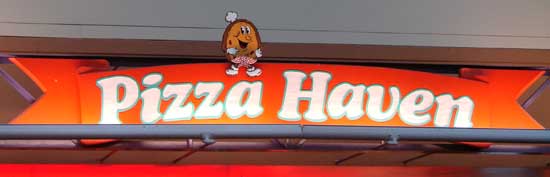 Pizz Haven Mr. Pizza logo from the Seattle Center Food Circus