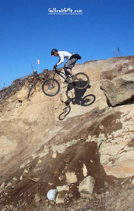 Russ Barlow at Sandy Stone on Wonderland, Galbraith Mt., Bellingham, WA