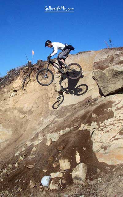 Russ Barlow at Sandy Stone on Wonderland, Galbraith Mt.